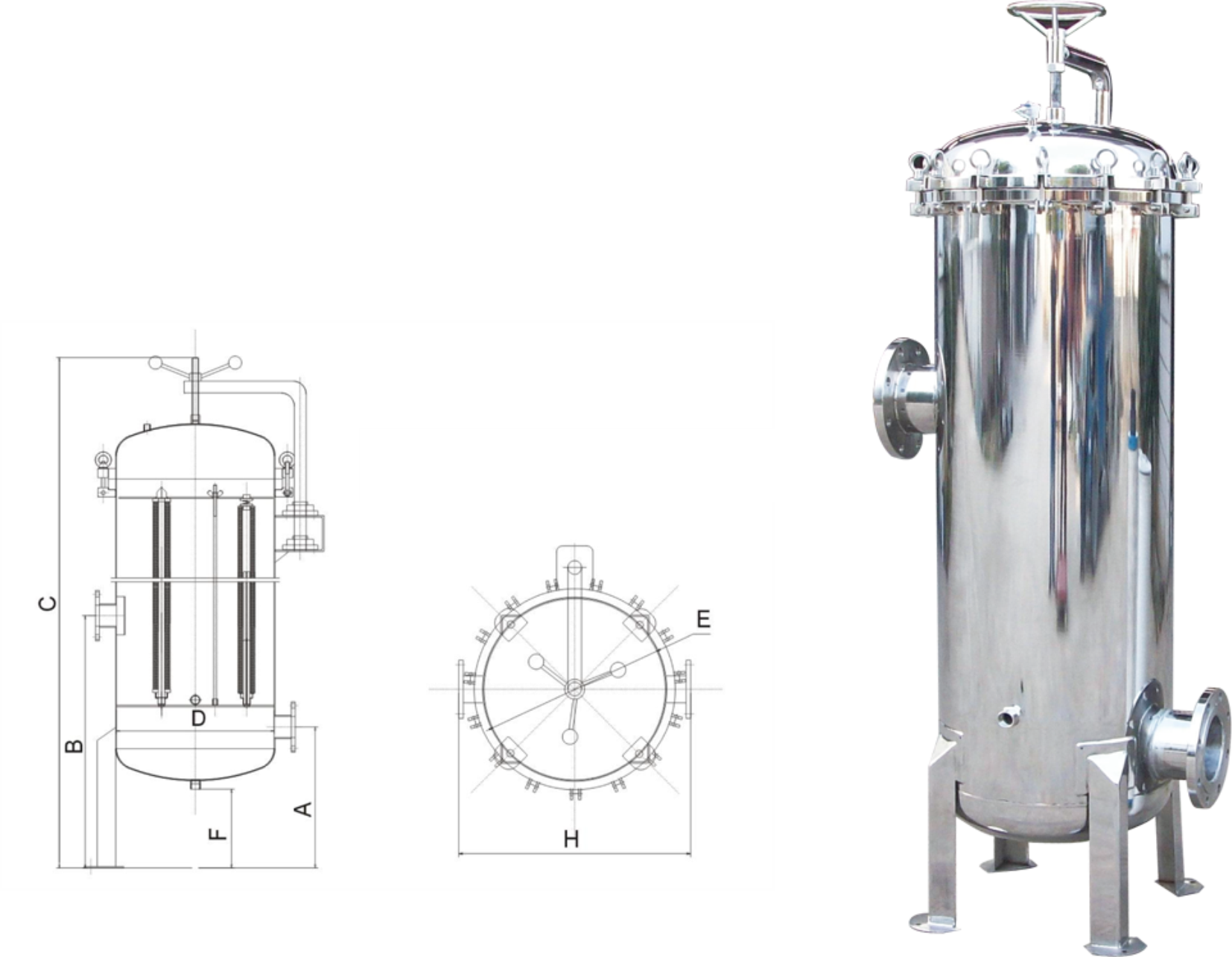 Cartridges Filter Housing
